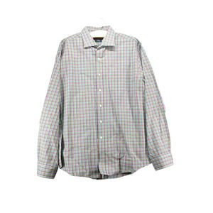 Polo by Ralph Lauren Men's Button Front Shirt Multi 18 2XL Regent Custom Fit